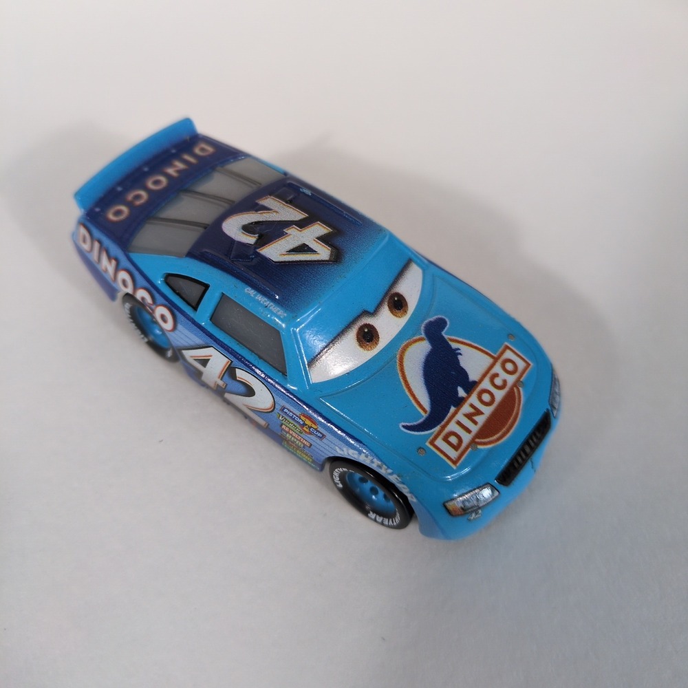 Disney Pixar Cars Cal Weathers Dinoco #42 Blue Diecast Race Car